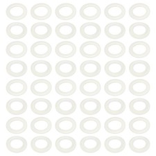 48 Pack Curtain Grommets, White Curtain Eyelet Rings