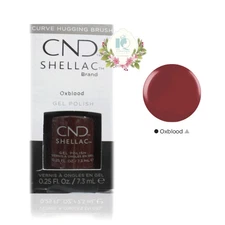 CND Shellac UV Gel Polish 0.25 oz NIB Oxblood
