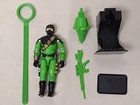 Vintage 1993 GI Joe Cobra Saboteur Firefly 100% complete w file card - BLACK -
