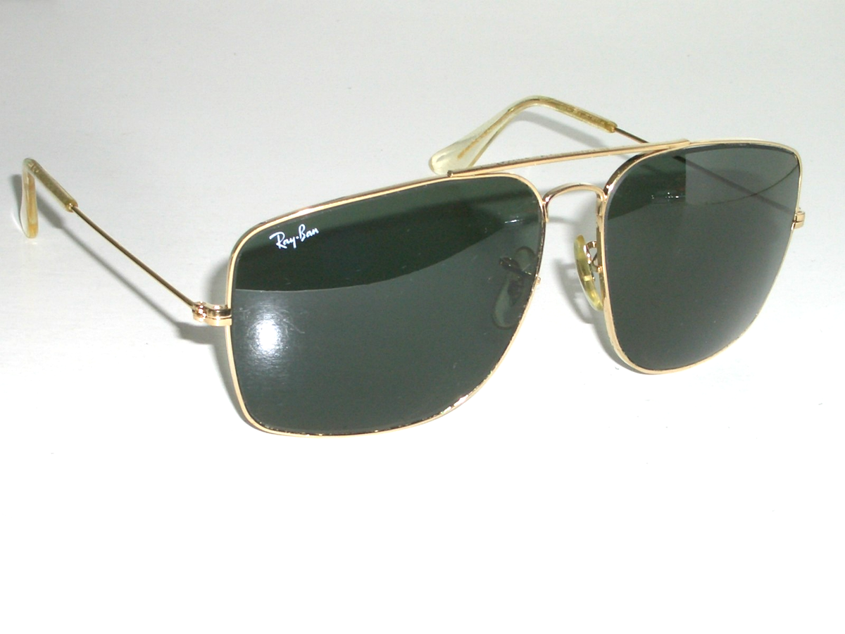62[]14MM VINTAGE B&L RAY-BAN W0502 G15 CRYSTAL SLEEK EXPLORER