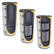 Pufferspeicher Warmwasserspeicher 200 bis 2000 L  Als Solarspeicher mit 1 / 2 WT