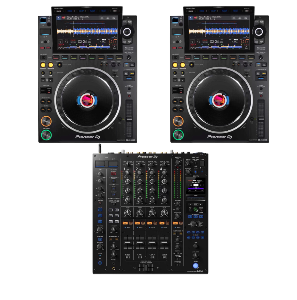 1 set USED For Pioneer DJ CDJ-3000 Multi Player with DJM-A9 DHL