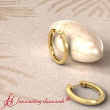 Simple Gold Small Hoops Earrings - Fascinating Diamonds