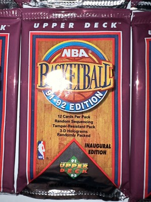 6 Unopened Packs 91-92 Upper Deck NBA Basketball Cards Series 1 | eBay