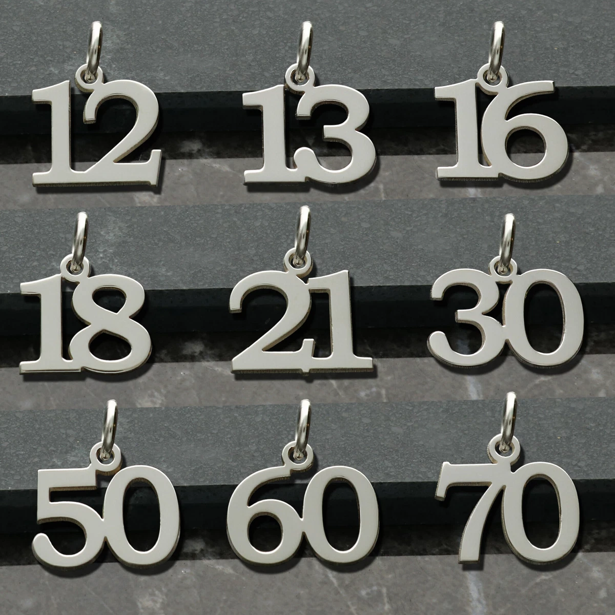 Sterling silver hotsell birthday charms