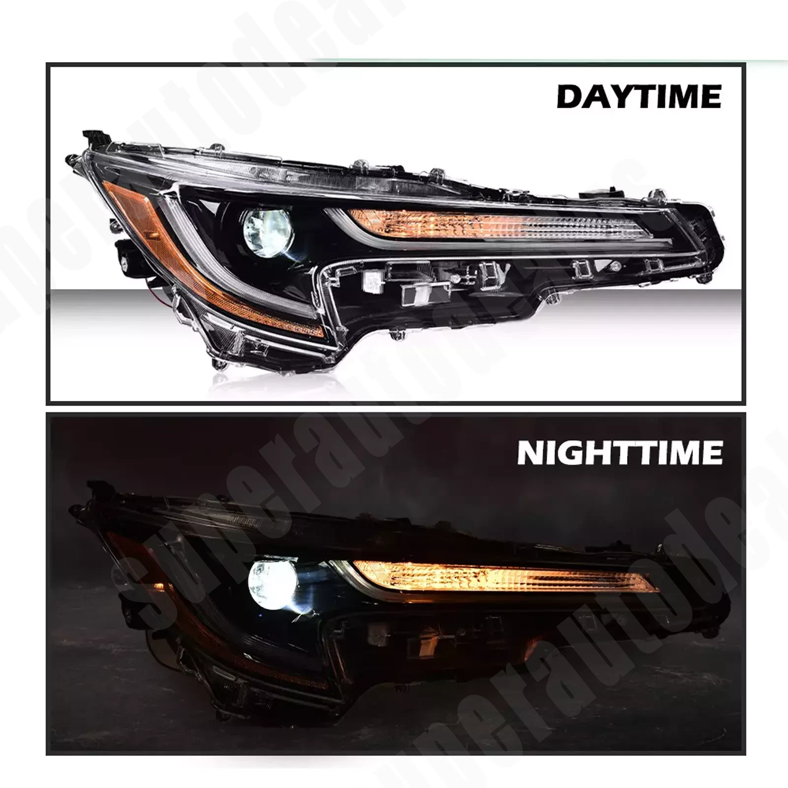 Left Headlight For 2020-2022 Toyota Corolla L LE W/LED DRL Driver Side