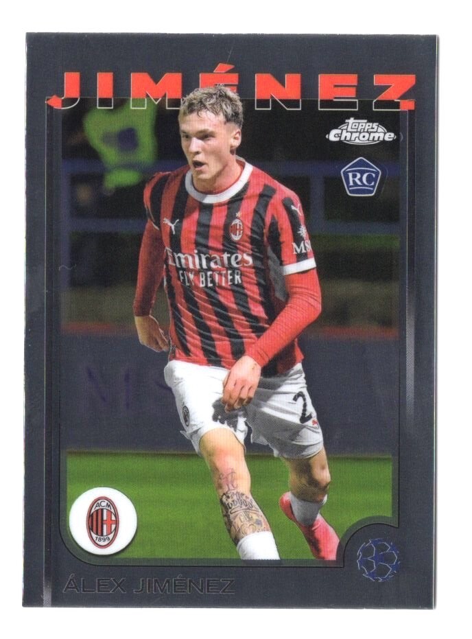 AxMxP CRU クル トレカ Alex Jimenez 2024-25 Topps Chrome UEFA Club Competitions #73 AC