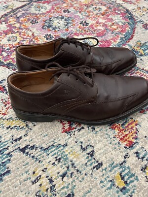 Josef Seibel Brown Leather Oxford Lace Up Comfort Mens Shoes  display picture 1