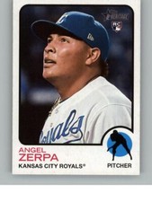 2022 Topps Heritage Angel Zerpa 650 Rookie RC Kansas City Royals