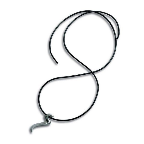 Collier homme cuir et acier 90 cm idéal pour un look baroudeur chic ou décontracté