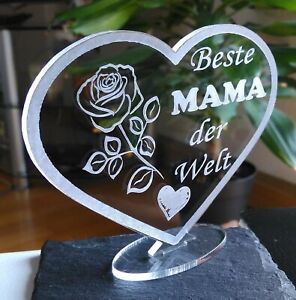 Herz Beste Mama Muttertag Geschenk Acryl Beste Mama Geburtstag Liebe Ebay