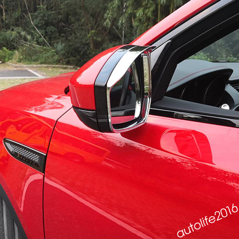 Accessories Rearview Mirror Rainproof Eyebrow Covers For Jaguar E-pace 2018-2023