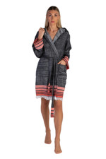 HOODED COTTON BATH ROBE WOMEN NİGHTWEAR TOWELLING DRESSING GOWN TERRY TOWEL SOFT