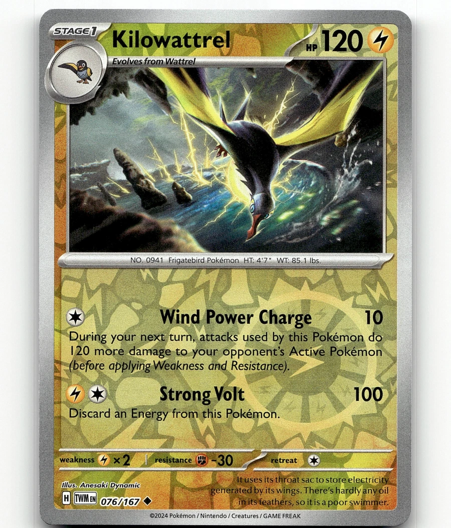 kilowattrel pokemon card price [Colorless] Iono's Kilowattrel 2025 Pokemon Journey