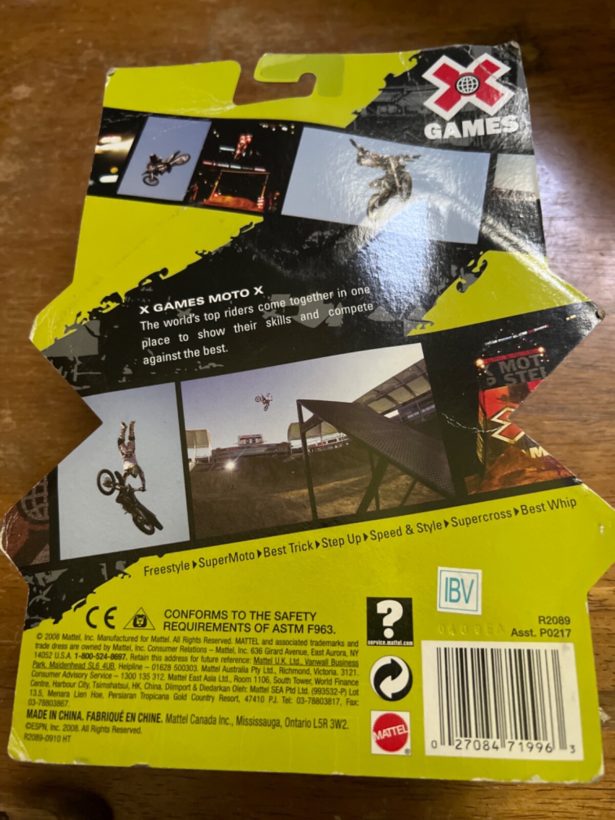X Games Moto X Motocross dirt bike toy