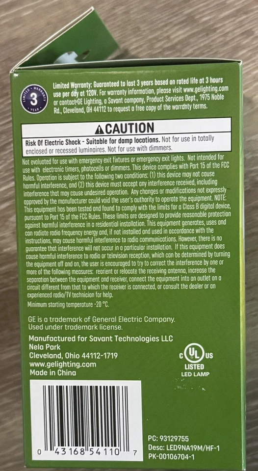 Brand New GE Grow Light -LED 9W -Balanced Light Spectrum PPF 16 Bulb - A19 - Image 4 of 4