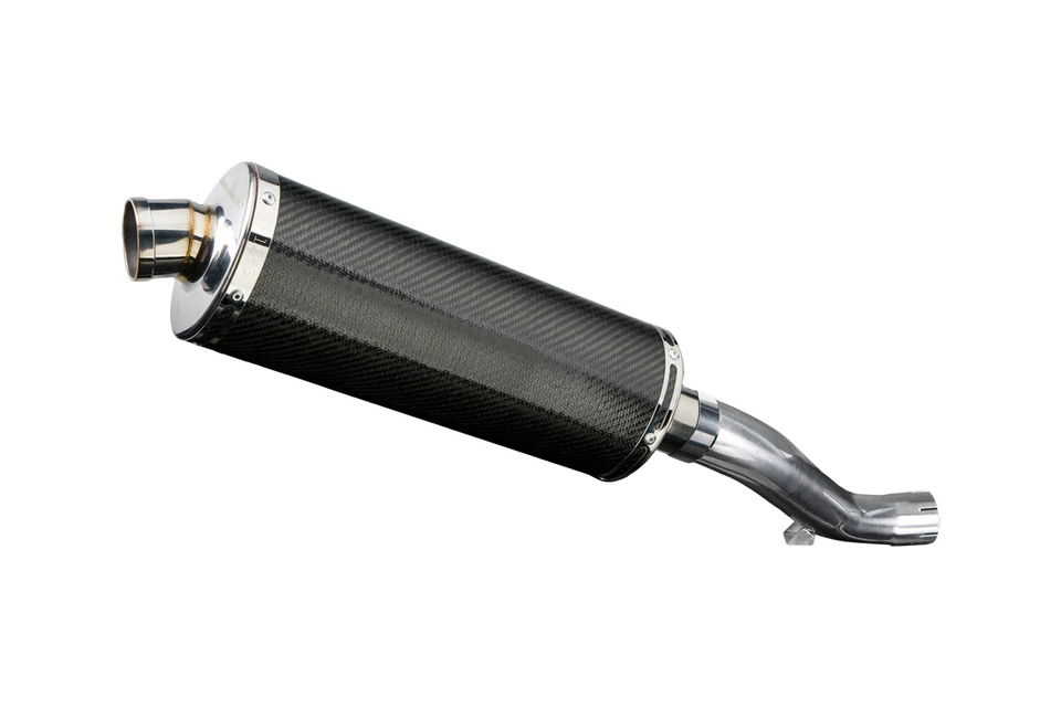 Kit silenciador escape carbono ovalado 14" Honda VFR1200F 2010-2015 Delkevic Slip On Foto 4 de 4