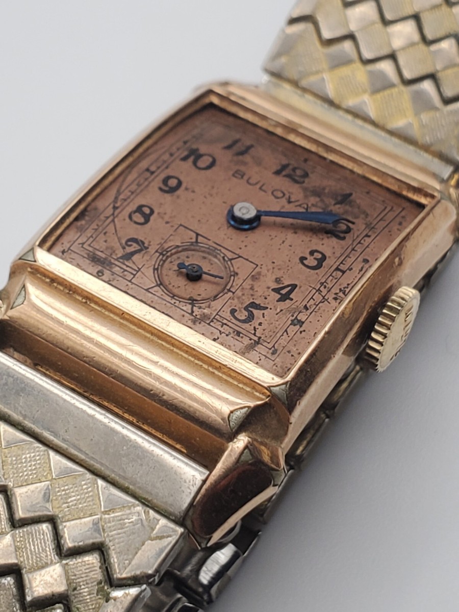 BULOVA ピンクゴールド ヴィンテージ時計 1940年代製 BULOVA ピンクゴールド ヴィンテージ時計 1940年代製（BULOVA