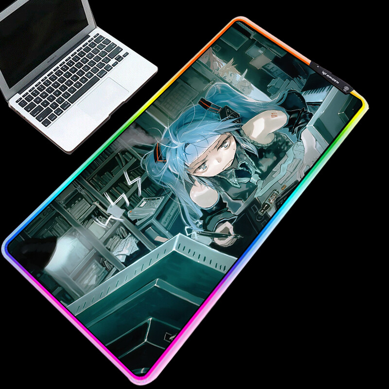 RGB Gaming Mouse Pad with Anime Design - Large Gamer Computer Mat