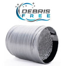 Debris Free Dryer Vent Hose - With Flexible Rubber Ring For Easy Installation