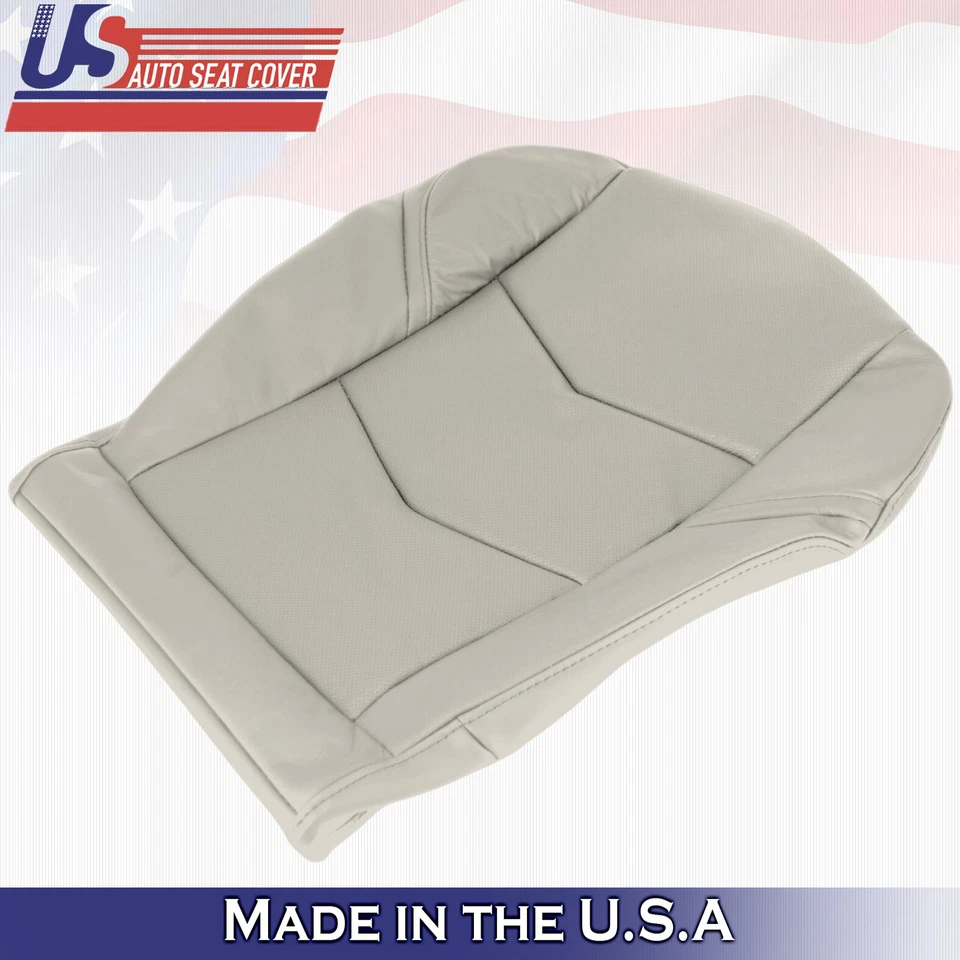 Cubierta de asiento de cuero inferior del lado del conductor para Cadillac Escalade 2015 a 2020 en color tostado Foto 3 de 4