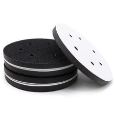 5 Pack Interface Pads 6 Inch 6 Holes Hook And Loop Soft Density Sponge Kit
