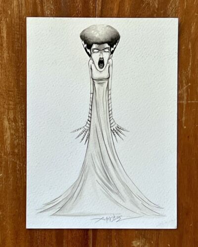 Alex Pardee SIGNED Universal Monsters THE BRIDE My Favorite Monsters 5x7 Print