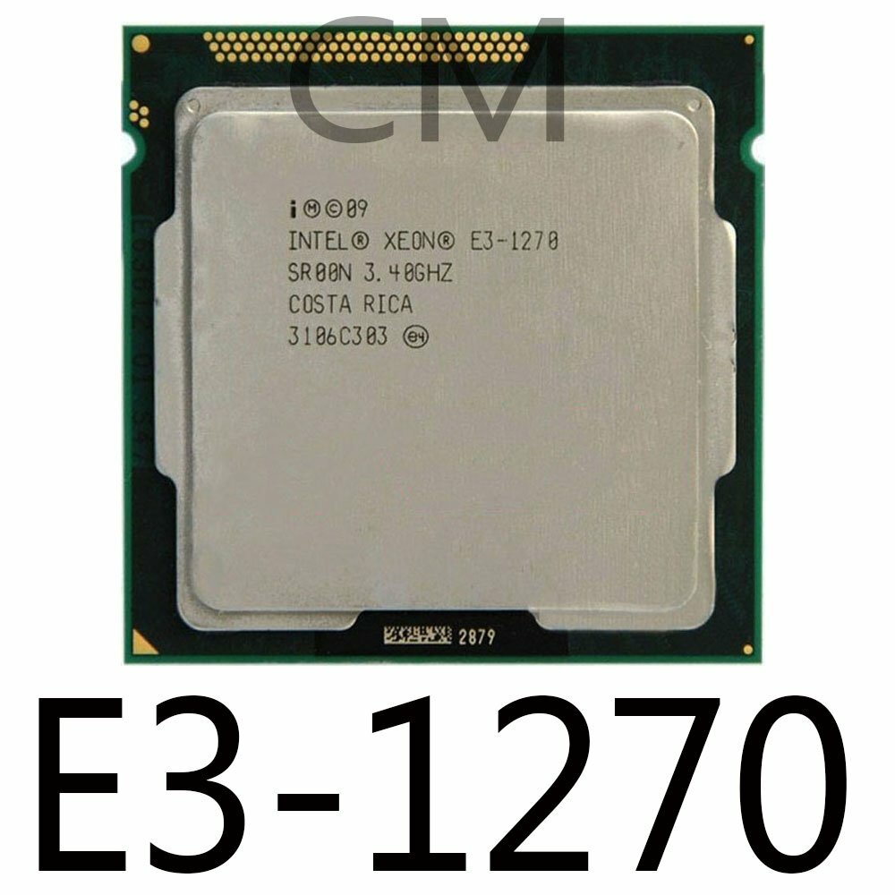 良品 W570 (Xeon E3-1270v5/8GB/Win11) Intel Xeon E3-1270 3.4GHz LGA1155 8MB Quad Core SR00N CPU