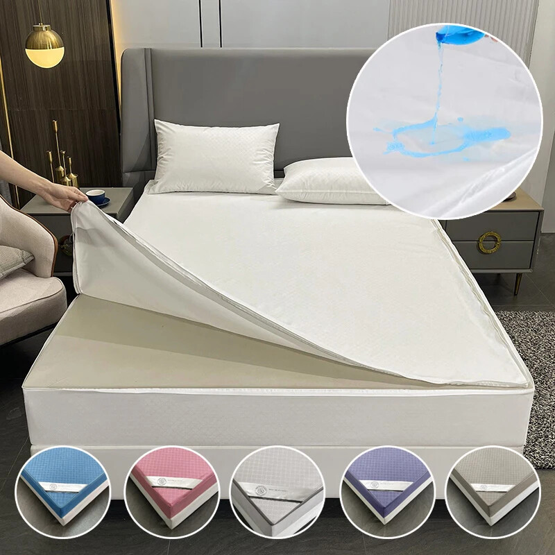 Mattress Cover Zipper 6-Sides All Inclusive Fitted Sheet Dust-proof Bedspreads