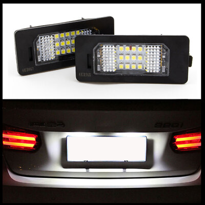 2 LEDs for BMW E82 E88 E90 E91 E92 E93 E39 E60 E61 E70 E71 license plate lighting