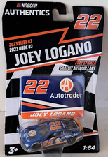 2023 Joey Logano 22 Autotrader Wave 3 Ford Mustang 1/64 w/ Free Sticker READ