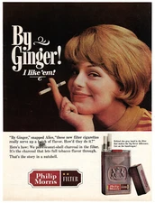 Philip Morris Cigarettes Print Ad Vintage Advertisement Smoking Tobacco Ad 1965