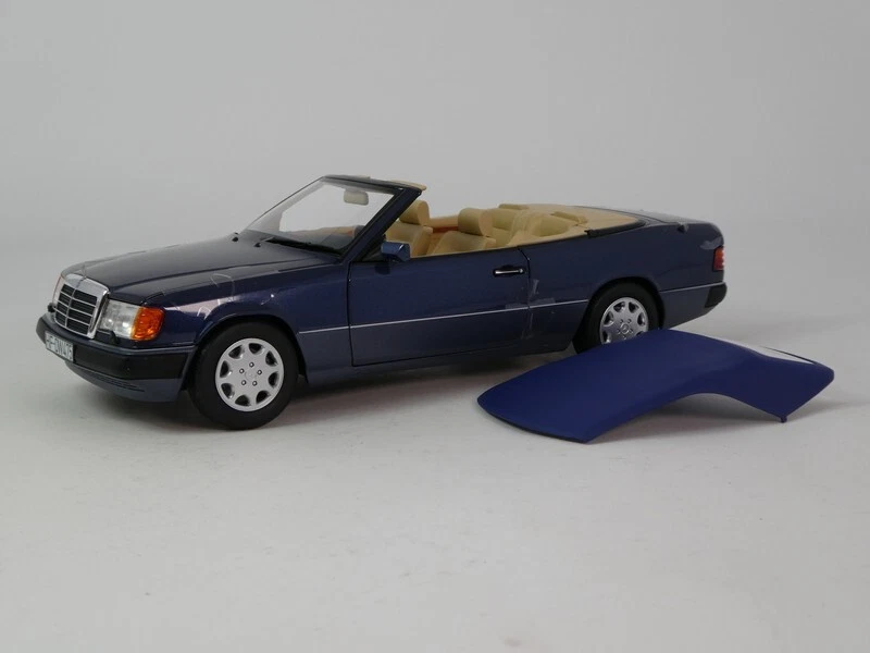 Norev Mercedes Benz 300 CE 24 Cabriolet blue metallic 1992 1/18 183879 - Immagine 4 di 4