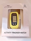 NIB Crane Activity Tracker OS Women's  Yellow  Watch Steps Distance, Calories