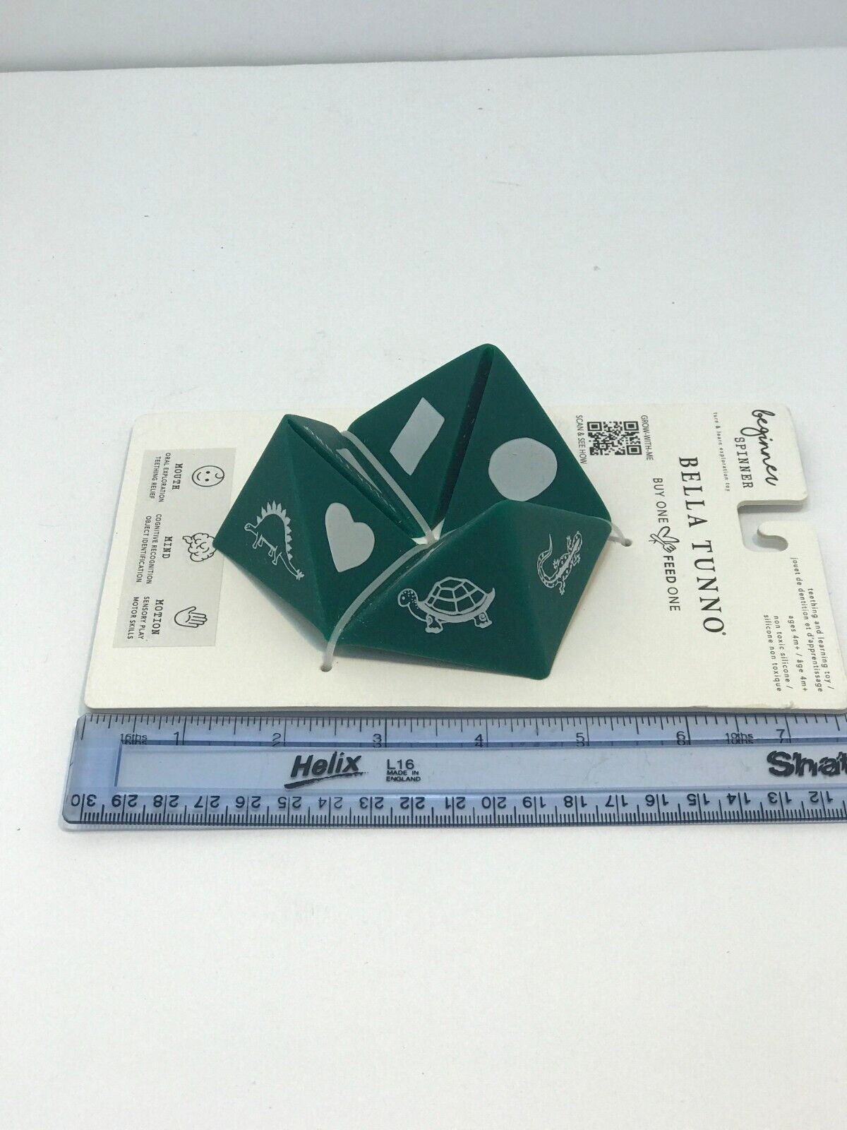 Tunno Tots Origami Teething Learning Folding Moving Toy Gray White Baby Game NEW