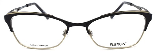 Monturas de gafas para mujer Flexon W3000 001 negras 53-17-135 flexibles titanio - Imagen 2 de 3