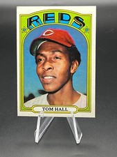 1972 Topps Baseball Card #417 Tom Hall Cincinnati Reds EX