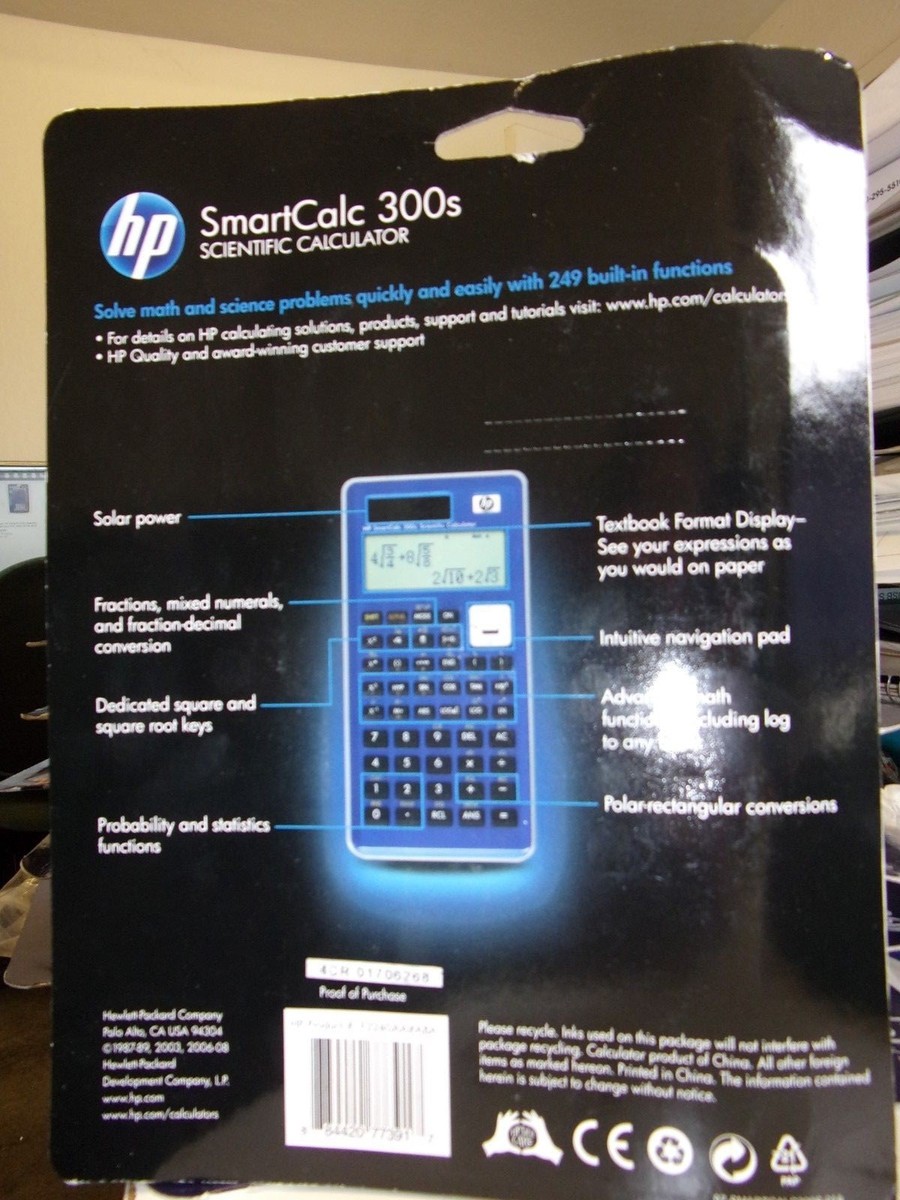 HP Smartcalc 300S - Calcolatrice Scientifica Tascabile Con 15 Cifre E 4 Righe Display - Foto 11