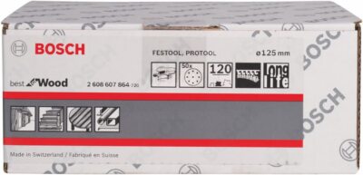 BOSCH Ø 125 mm Schleifscheibe P100 9 Loch Festool Protool 