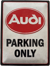 Blechschild 40 x 30 cm Audi Parking Only
