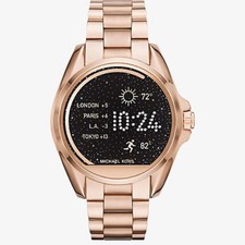 mk watch rose gold touch screen