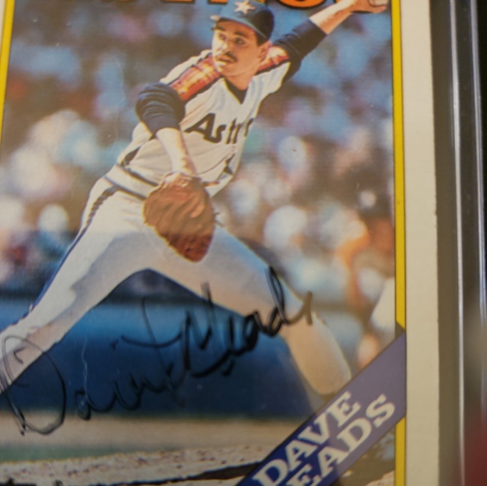 1988 Dave Meads Topps 199 Houston Astros Signed Autographed Baseball