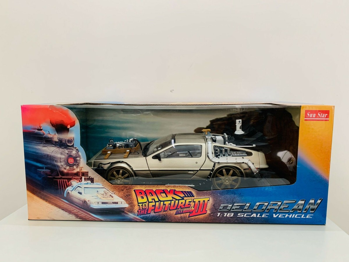 Universal Sun Star Delorean Back To The Future III Rail 1/18 Scale