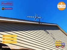 4K Ready HDTV Antenna Outdoor OTA VHF UHF Long Range Digital w/ Pole  Splitter