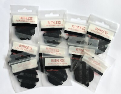 10 neue Sets Strong Black Standard Shape Ruthless Darts Flights