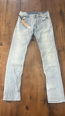 Ksubi Jeans Womens 27 Light Wash Mid Rise Slim Straight Leg The Goldie