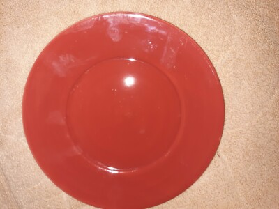 Tabletops Gallery Misto Salad Plate Rust Color