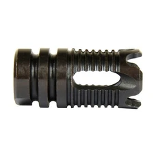 Steel Muzzle Brake 1/2x36 TPI Compact Size for 9MM + Crush Washer