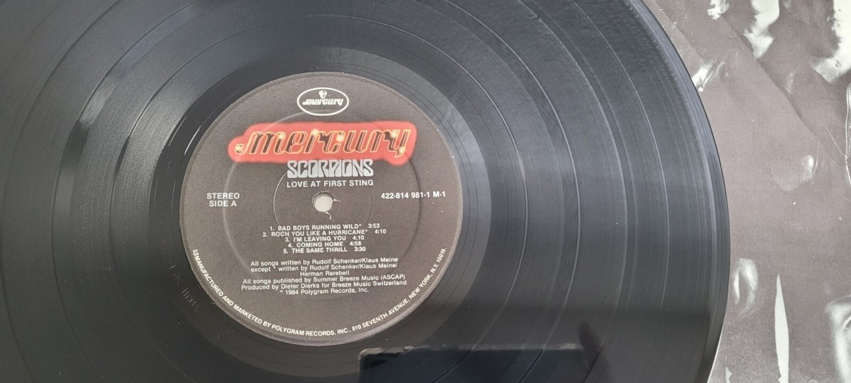 SCORPION LOVE AT FIRST STING 1984 HARD ROCK HEAVY METAL LP 0501 | eBay