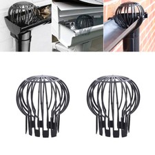 2/4pcs Gutter Guards Downpipe Filter Cover Roof Pipe Leaves Debris Blockage Ball